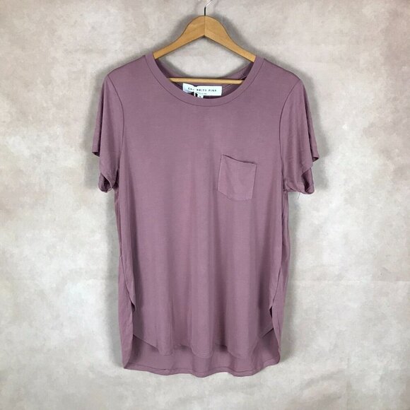 Celebrity Pink Plus Size High-Low Tunic in Mauve NWT 1X - Picture 6 of 8